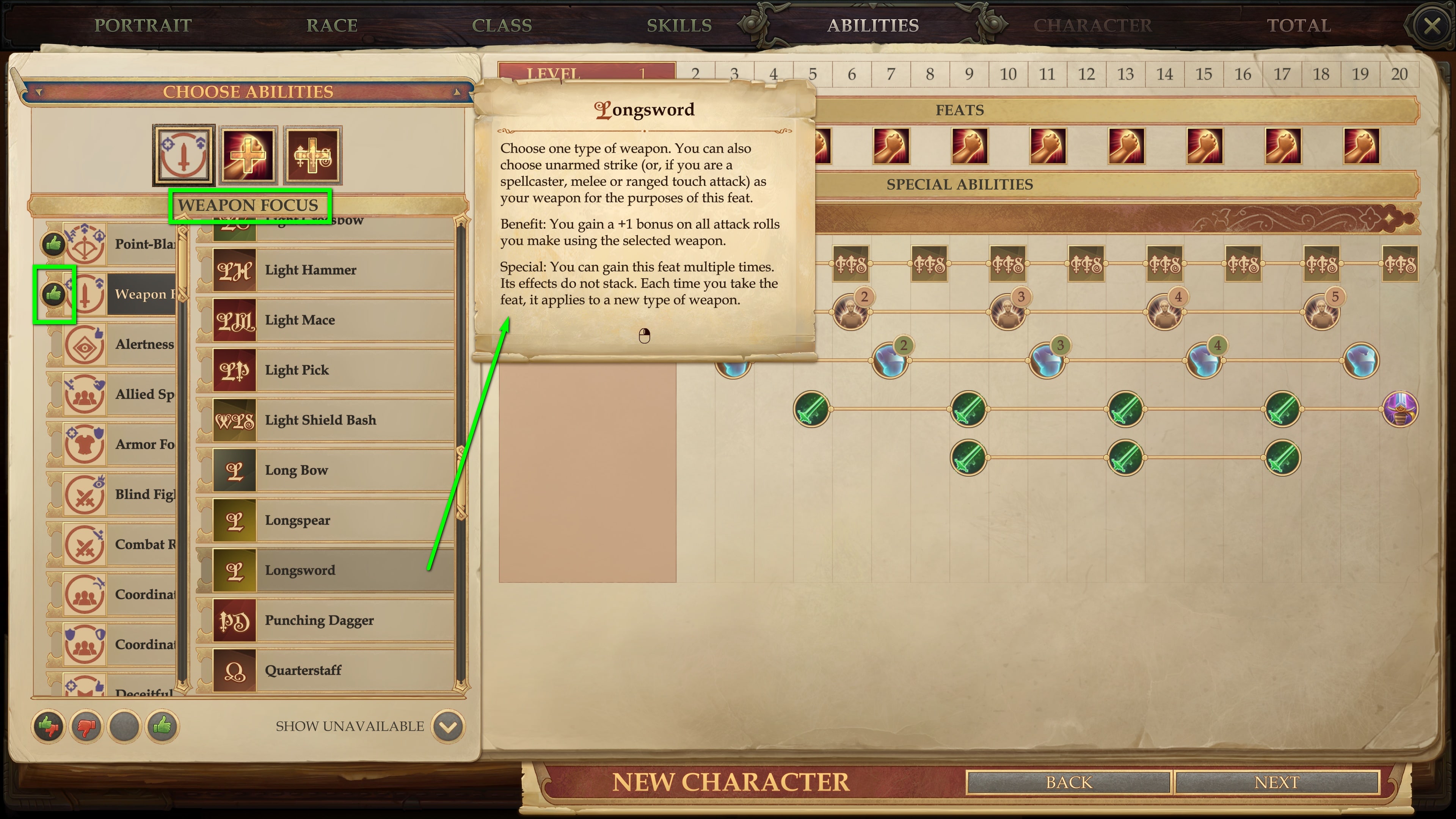 In the beginning, you should limit yourself to talents that increase your chance of hitting successfully. © Owlcat Games