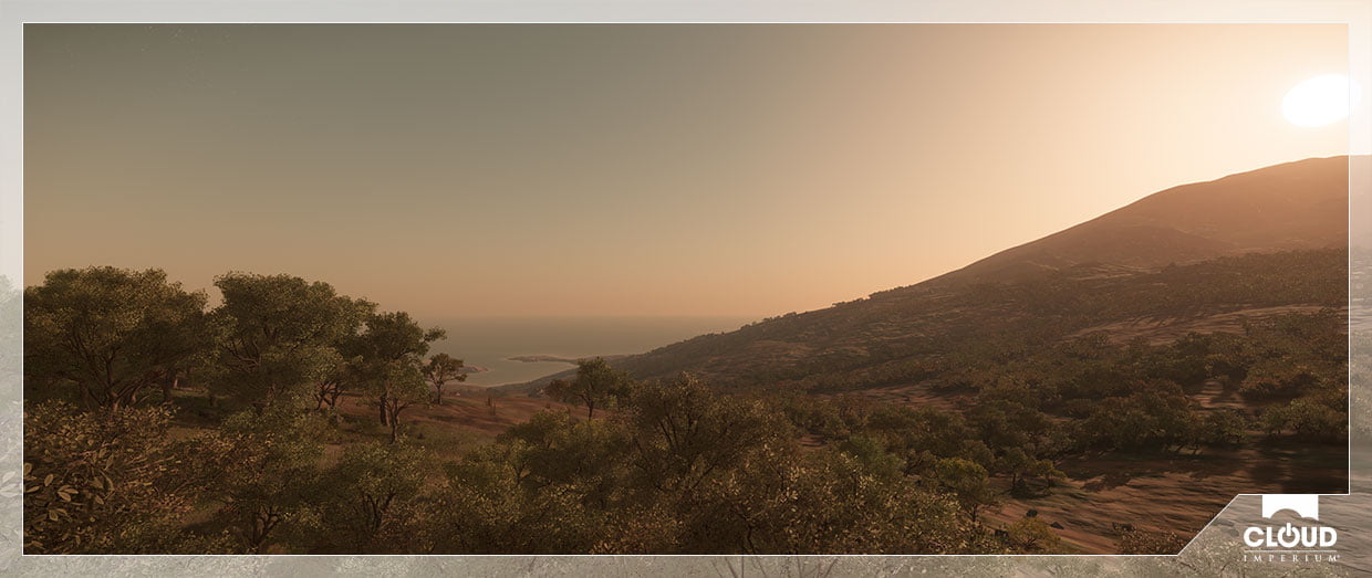 Nein, das ist kein Bild von Roberts' Dauerurlaub, das ist auf dem Planeten Hurston in Star Citizen. © Cloud Imperium Games