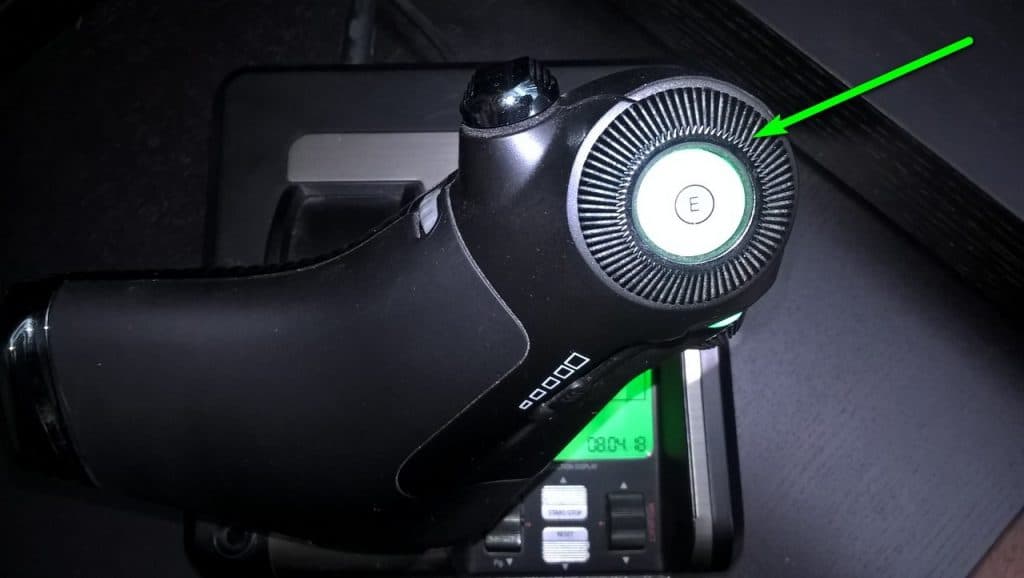 Auf unserem HOTAS Saitek X52 Pro haben wir den Regler für den Mining Throttle auf dieses Rad gelegt. © SPACE4GAMES